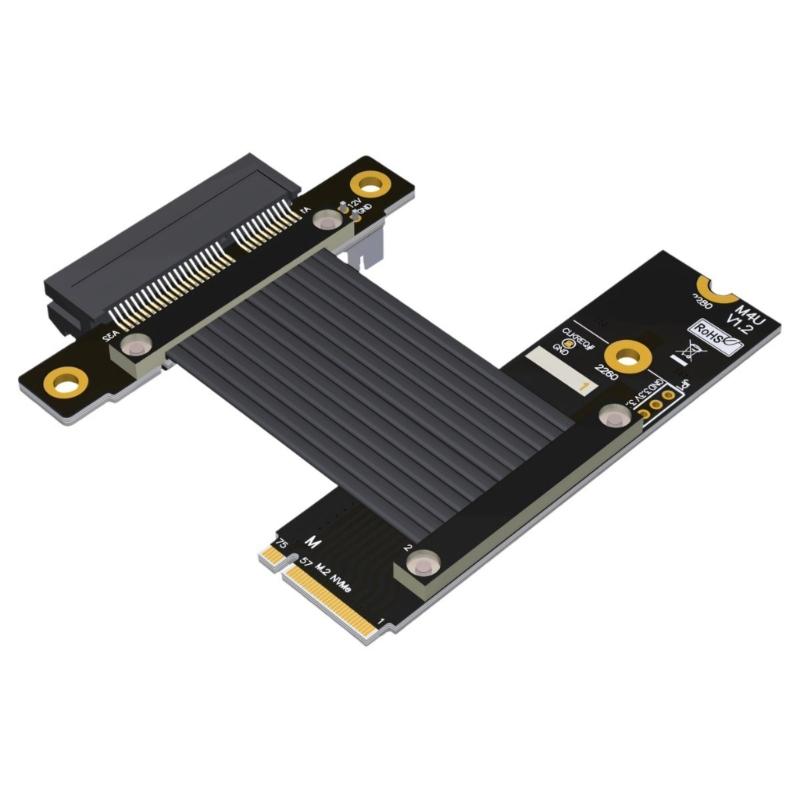

Right Angle PCIE Extension Cable for Networking Acquisition NVMe Adapter Card PCIe Extender Cable Replacement