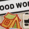 8 Pcs Good Work Embroidered Patches Camera Iron On Patches Repair Patches Tennis Racket Sewing Patches for Clothes Bag