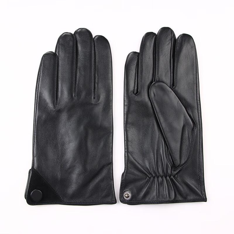 Hengyuanxiang Men's Lambskin Winter Cycling Gloves