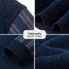 TUCANO Men's Winter Warm Faux Two-Piece Plush Lined Jacquard Sweater