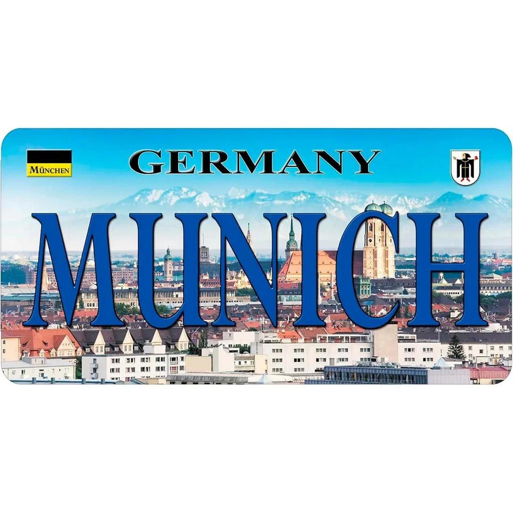 Dubai Madrid Paris World Famous City Landscape Metal Signs Vintage License Tin Sign Crafts Poster Wall Plate Plaques Bar Decor