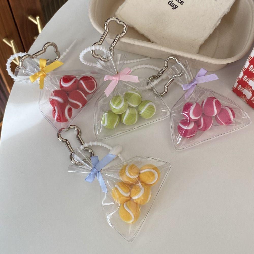 Pistachio Bread Pendant Cartoon Backpack Pendant Exquisite Tennis Keychain  Bag Pendant