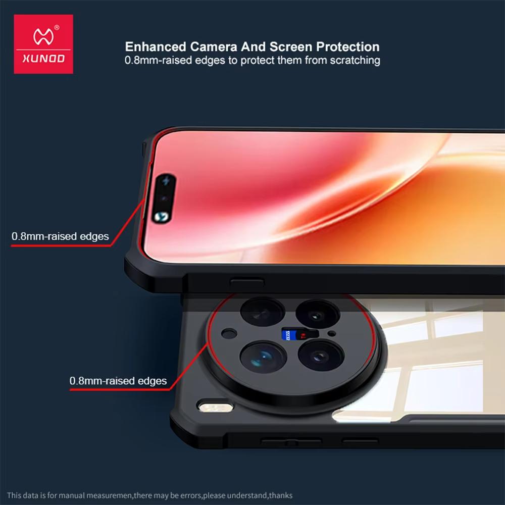 For Vivo X300s X300 Ultra Case XUNDD Casing Airbag Shockproof Bumper Protective Cases Matte Transparent Back Cover
