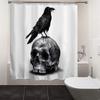 3D Halloween Theme Shower Curtain Horror Bloody Hands Black Bathroom Curtains For Halloween Party Waterproof Fabric With Hooks