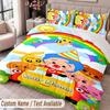 Custom Name Text 3Pcs Bedding Set El Payaso Plim Plim Duvet Cover And Two Pillowcases