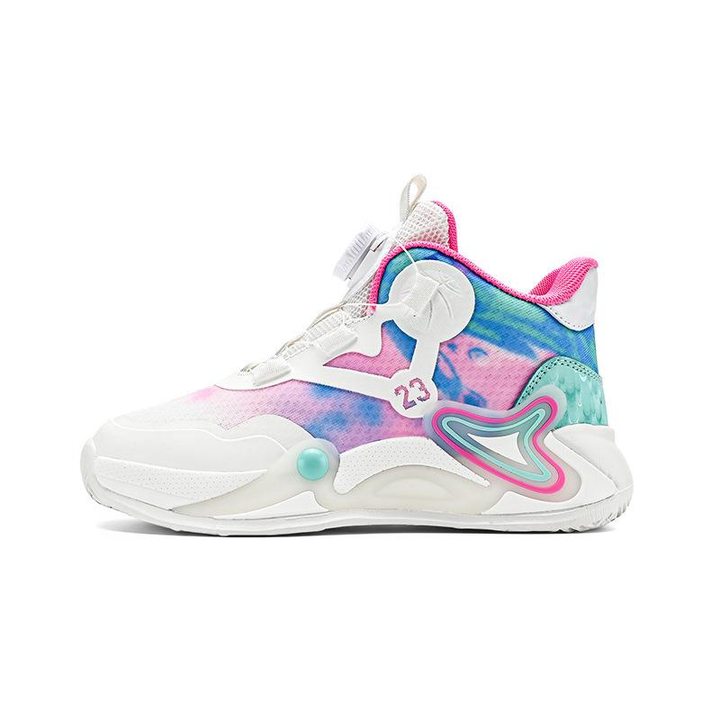 

Детские баскетбольные кроссовки 2025 весна и лето новые сетчатые дышащие спортивные кроссовки для мальчиков звук трения реальный бой нескользящие кроссовки 40