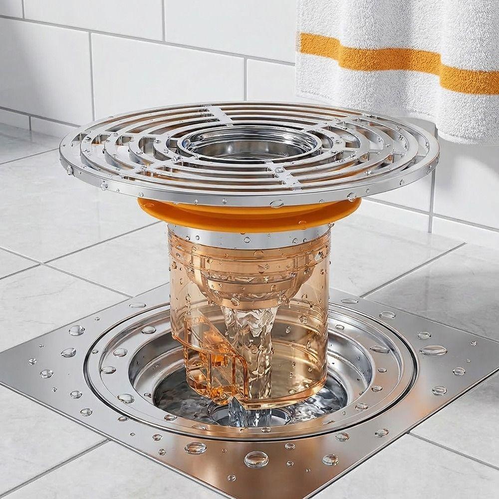 One-Way Drain Valve Drain Filter Magnetic Self-Closing Shower Drain Floor Drain  Bath Shower