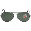 Ray Ban Aviator Classic Polarized Green Classic G 15 Unisex sunGlasses Rb3025 004 58 62