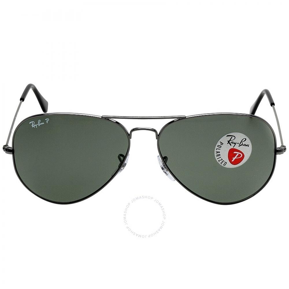 

Ray Ban Aviator Classic Polarized Green Classic G 15 Unisex Sunglasses RB3025 004 58 62