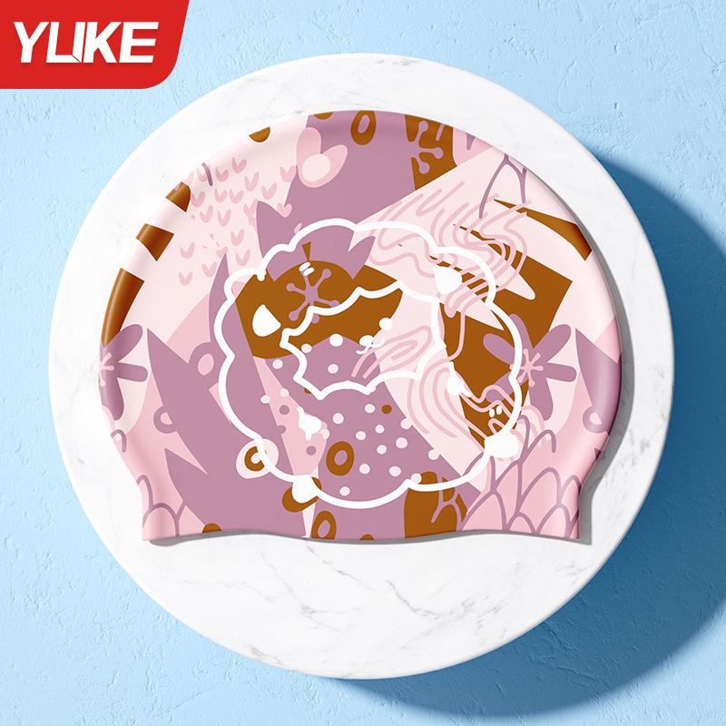 Kids' Waterproof Anti-Fog Swim Goggles with Cap - Medium To Large Fit, Small Frame, High Definition Professional Set.