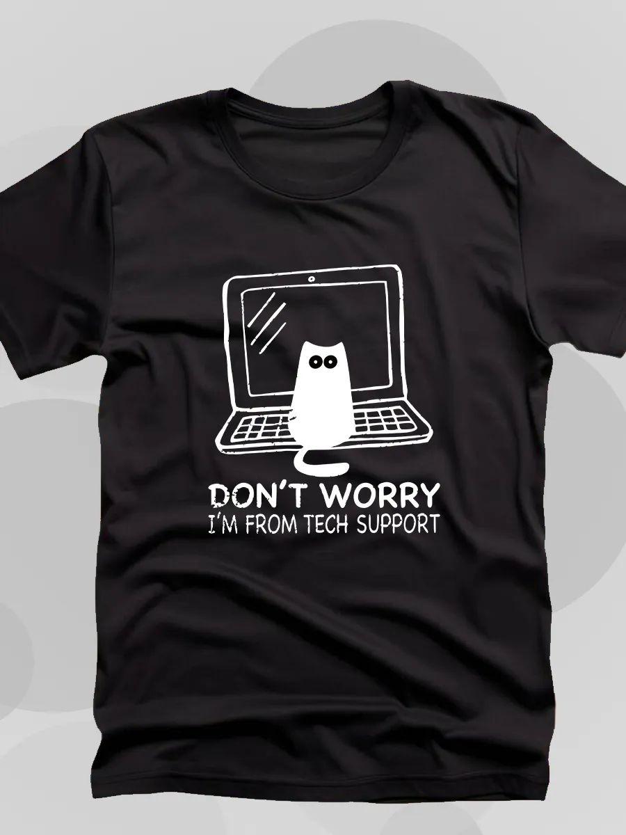 IT: Tech Support Cat T-shirt 3XL
