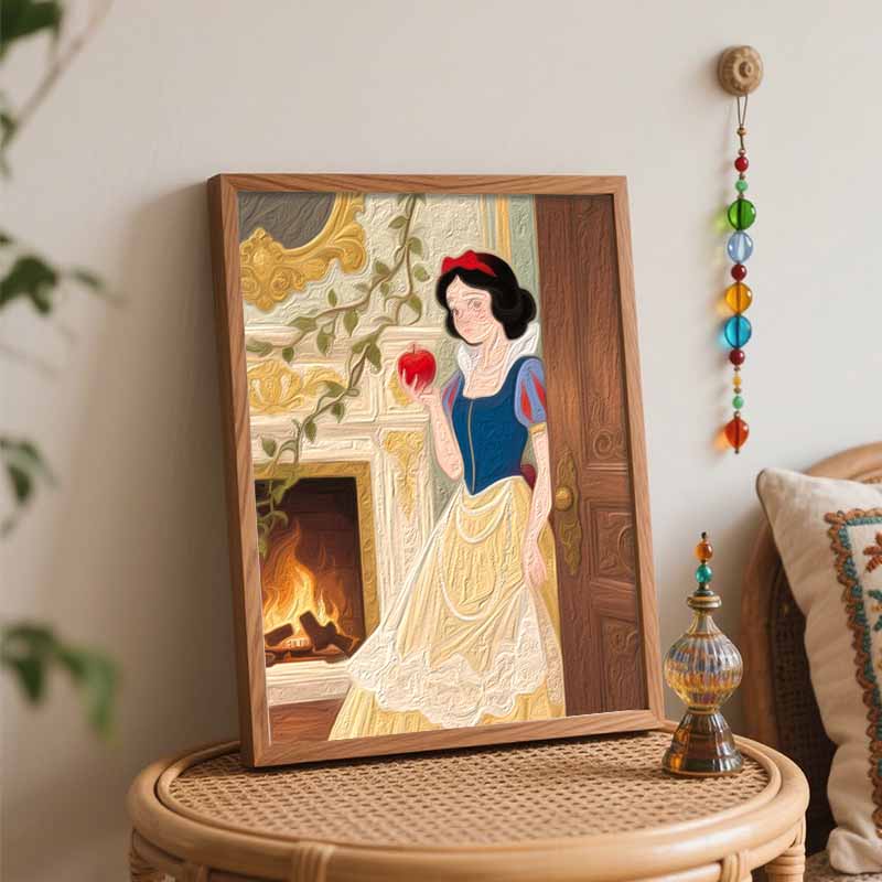 Disney Snow White Oil Paint by Numbers Painting Kit Handmade Diy Home Decoration Gift