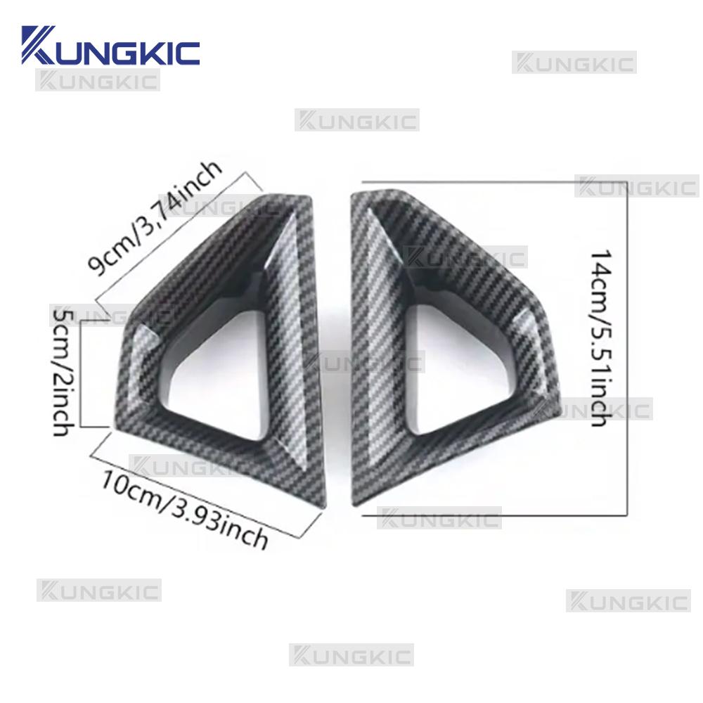 Premium Carbon Fiber Pattern ABS Gear Shift Side Protective Frame For Ford Ranger 2024 2025 2026 Shifter Console Trim