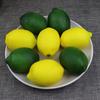 6pcs Yellow/Green Artificial Fake Lemons Realistic Faux Fruits Pography Props For Home Kitchen Table Decoration