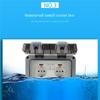 A84E-Outdoor Socket Waterproof Socket Dustproof With Switch Indicator Light, Wall Socket Wet Room Surface-Mounted Protective Con