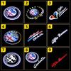Car Stickers For Alfa Romeo 2pcs LED Car Door Welcome Light Laser Projector Logo Ghost shadow For Alfa Romeo 159 Giulietta Giuli