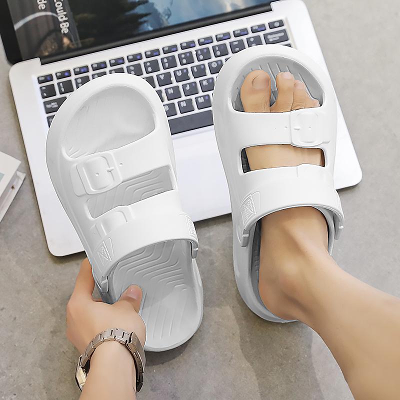 Men's Summer Sandals Soft Cloud House Platform Slides Unisex Outdoor Non-slip Beach Shoes Men Bathroom Slipper
