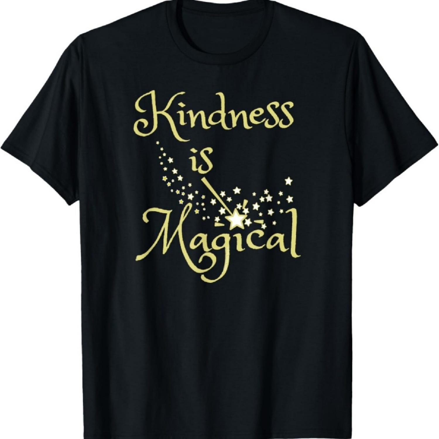 

Magic Wand Kindness is Magical Positive Message T-Shirt XXXXXL чорний