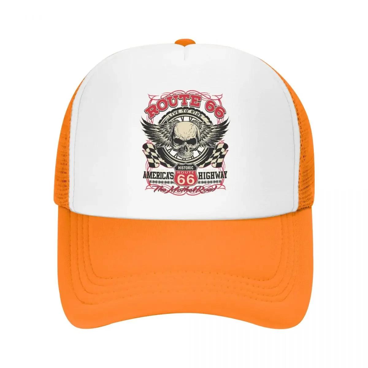 

Custom Americas Highway Route Trucker Hat for Unisex Women Adjustable Adult Baseball Cap Summer Dad Hat One Size