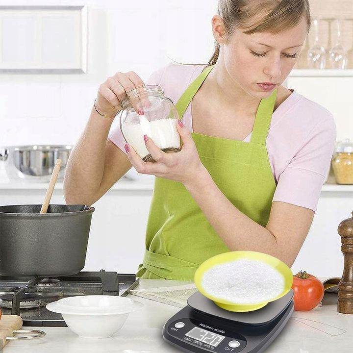 Waga Kuchenna Elektroniczna Precyzyjna Dietetyczna Lcd 5Kg/0,1G + Baterie