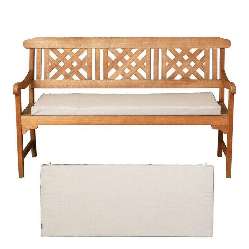 

3-місна подушка для сидіння для садової гойдалки на відкритому повітрі Губка Водонепроникна подушка для сидіння для лавки Прикраса саду Подушка для стільця 100x42cm хакі