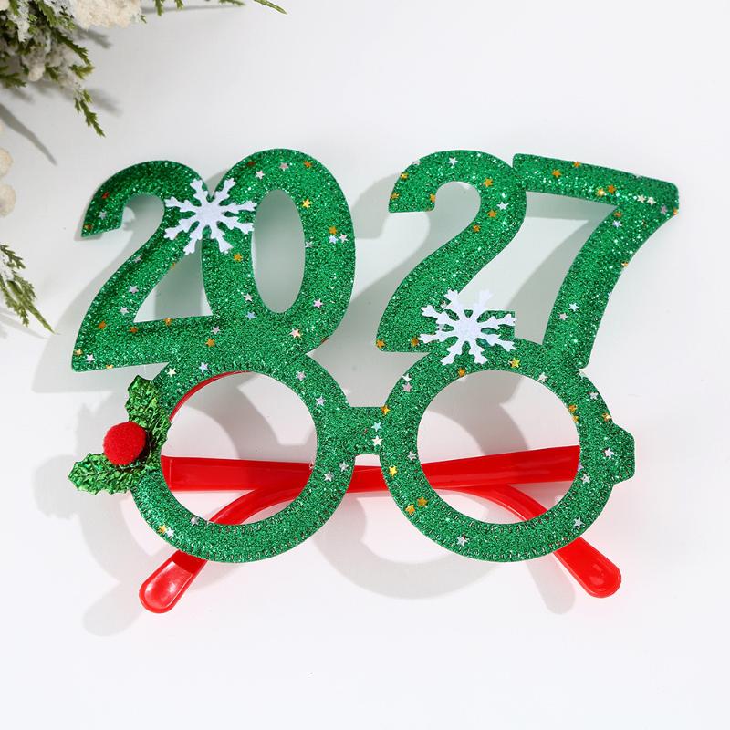 2027 Happy New Year Headband Christmas Numbers Headbands Glitter Sequins Hair Hoop Eve Party Hair Bands Party Props