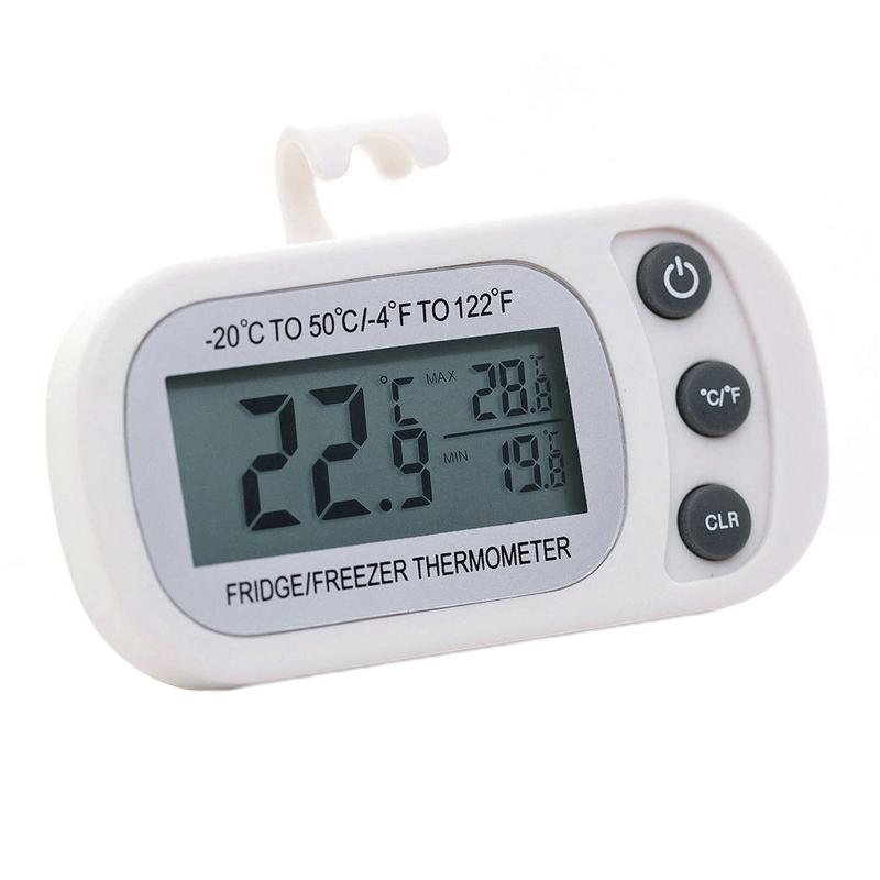 DOZZLOR Kitchen Electronic Thermometer Digital Refrigerator Freezer
