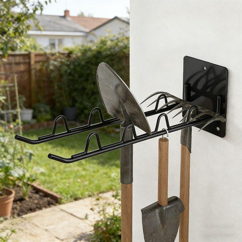Wall Mounted Garden Tool Storage Rack Large Capacity Wall Garage Storage Rack  Gardening Tools