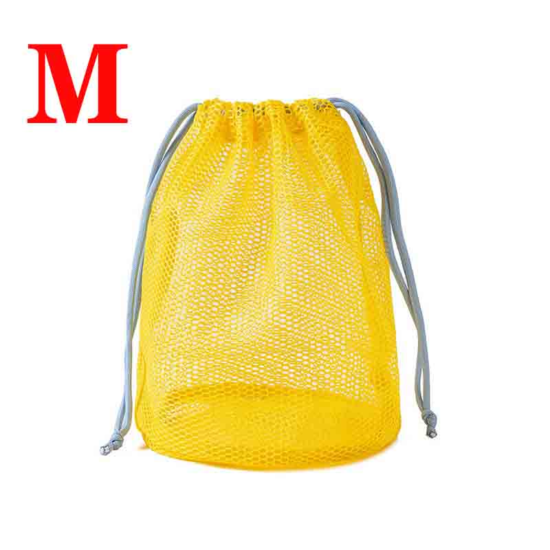 1PC Mesh Drawstring Pocket Portable Drainage Storage Bag Swimming And Bathing Bag Foldable Travel Storage Bag Grooming Bag