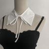 Ladies Detachable Lapel Fake Collar Neck Shirt Doll Collar False Blouse Neckwear Lace Up Shawl Cosplay Party Costume Accessories