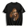 Fierce Sloth Graphic Cool Casual Short Sleeve T-Shirt Pure Cotton T-shirt