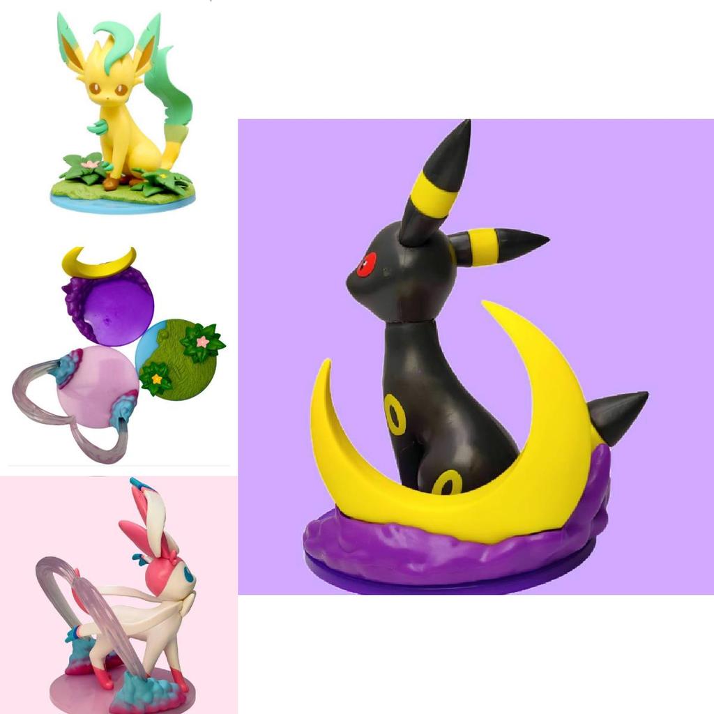 Exquisite Pvc Model Figurine Of Fairy Eevee With Moonlight And Leaf Designs For Collectors