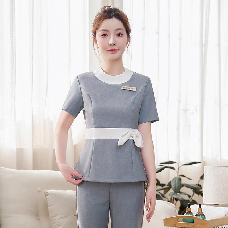Women's High-End Salon & Spa Uniform - Spring/Summer Technician Workwear