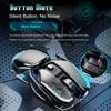 PX2 Metal 2.4G Rechargeable Wireless Mute 1600DPI Mouse 6 Buttons for PC Laptop Computer Gaming Office Home Waterproof