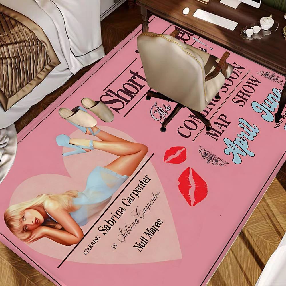 Singer S-Sabrina Carpenter Room Mats Anti-slip Absorb Water Long Strip Cushion Bedroon Mat Household Carpets