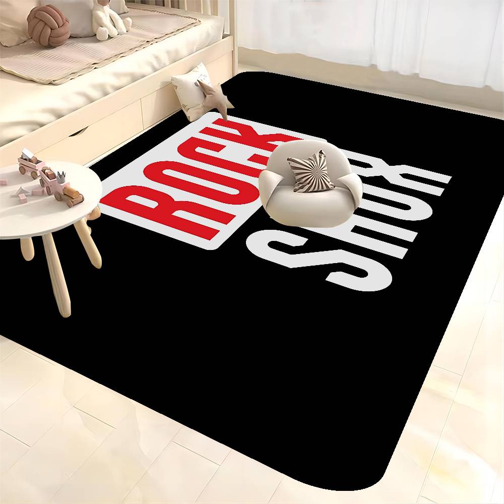 R-Rock-Shox Mountain Bike Floor Mat Retro Multiple Choice Living Room Kitchen Rug Non-Slip Modern Home Decor
