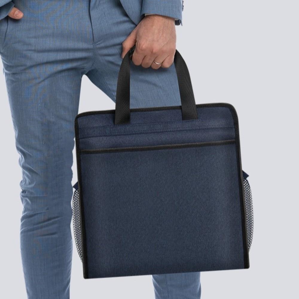 Waterproof File Tote Bag Pouch with Handle File Storage Handbag Students Portable Bag  Paperwork