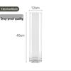 ZISIZ Acrylic Transparent Flower Bucket