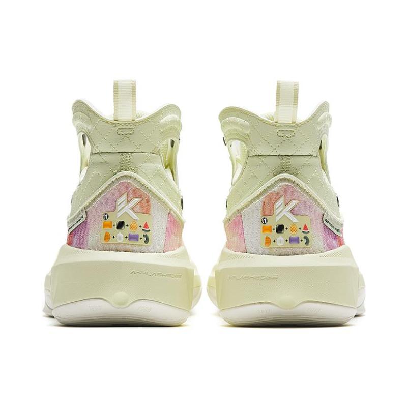Anta KT8 KT 8 Four Fruits Soup Anti-Slip Wear-Resistant High-Top Basketball Shoes Men's Green Red Sneakers 112331101-5