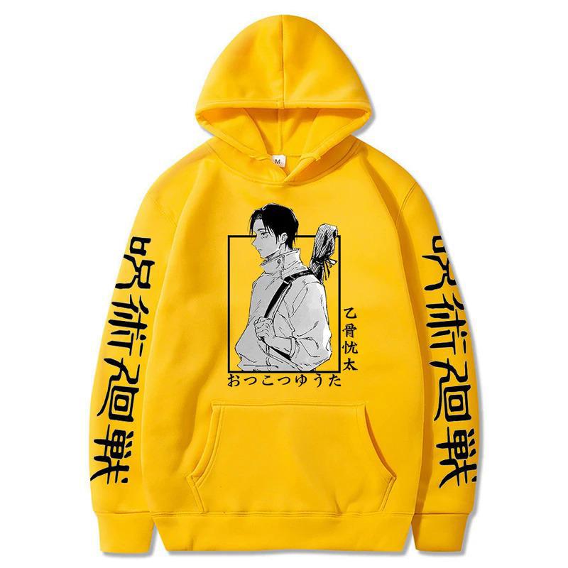 

Толстовки с капюшоном в стиле дзюдзюцу кайсен в стиле аниме 3XL жёлтый