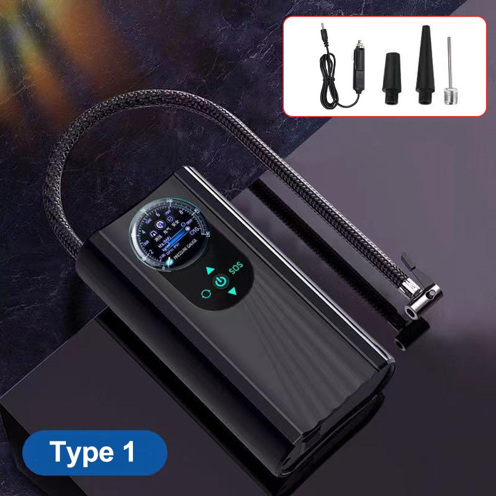 

12V Электрический воздушный компрессор Быстро накачивающий ручной воздушный насос Высокоточный мотоциклетный шинный насос для мотоцикла Автомобиля Велосипеда