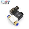 Electrovalve pneumatice 2V025-08 2 poziții 2 căi 1/4" sau 1/8" Normally Closed Valve Electrovalvă pneumatică DC 12V 24V 110V 220V Valve de ventilație 4