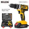 High-Power Lithium Battery Impact Drill Set - Portable Electric Screwdriver