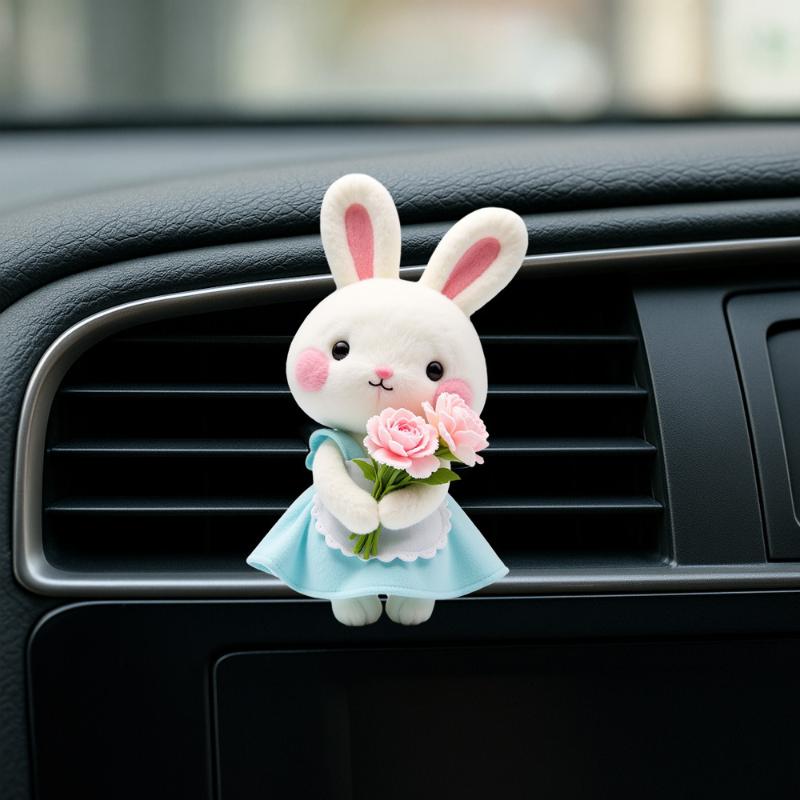 2D Acrylic Perfume Diffuser Car Air Freshener Clip Car Air Conditioning Vent Decoration Car Interior Aromatherapy Clip