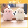 Delightful White And Pink Pig Plush Toy Keychain Ultra Soft Cute Accessory For Bags And Purses