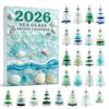 2026 Christmas Advent Calendar with 2D Acrylic Ornaments, Holiday Countdown Gift for Kids, Teens and Adults