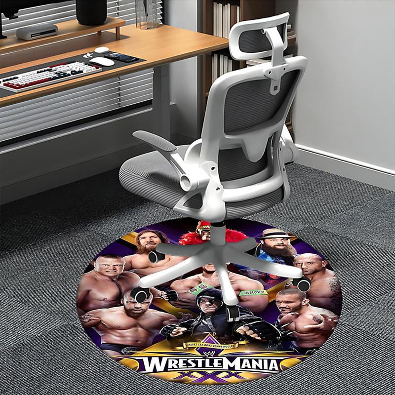 

WrestleMania XXX,WWE Championship Chair mat Round Rug Office carpet, Machine Washable, Non slip, Suitable for Living Rooms, Bedrooms 80cm