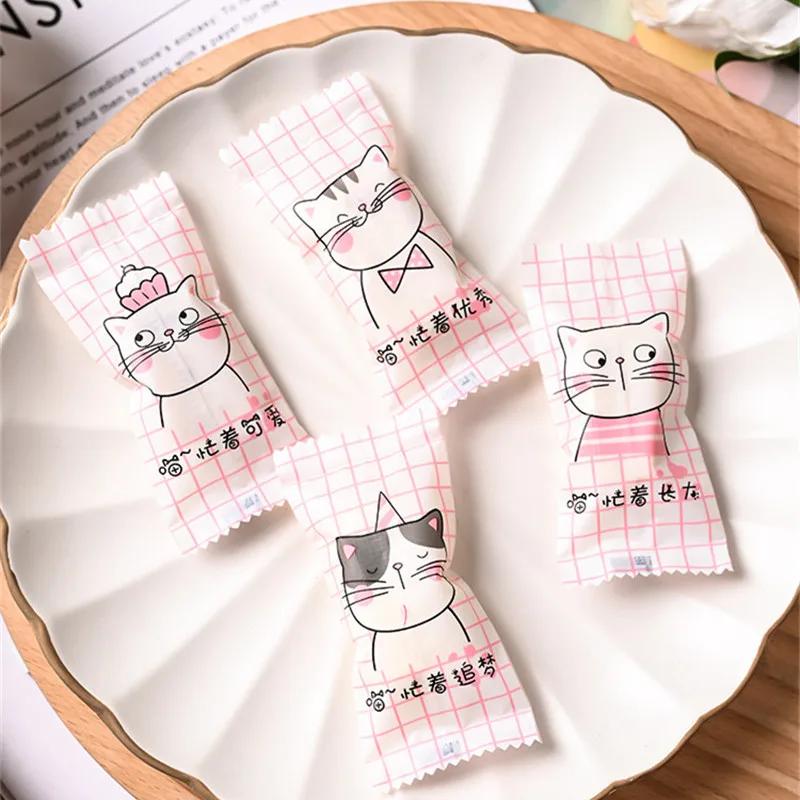 

100Pcs 4x9cm 2026 New Year s Plaid Toffee Packaging Sea Salt Almond Nougat Sugar Coffee Candy Small Machine Sealing Bags 4x9cm