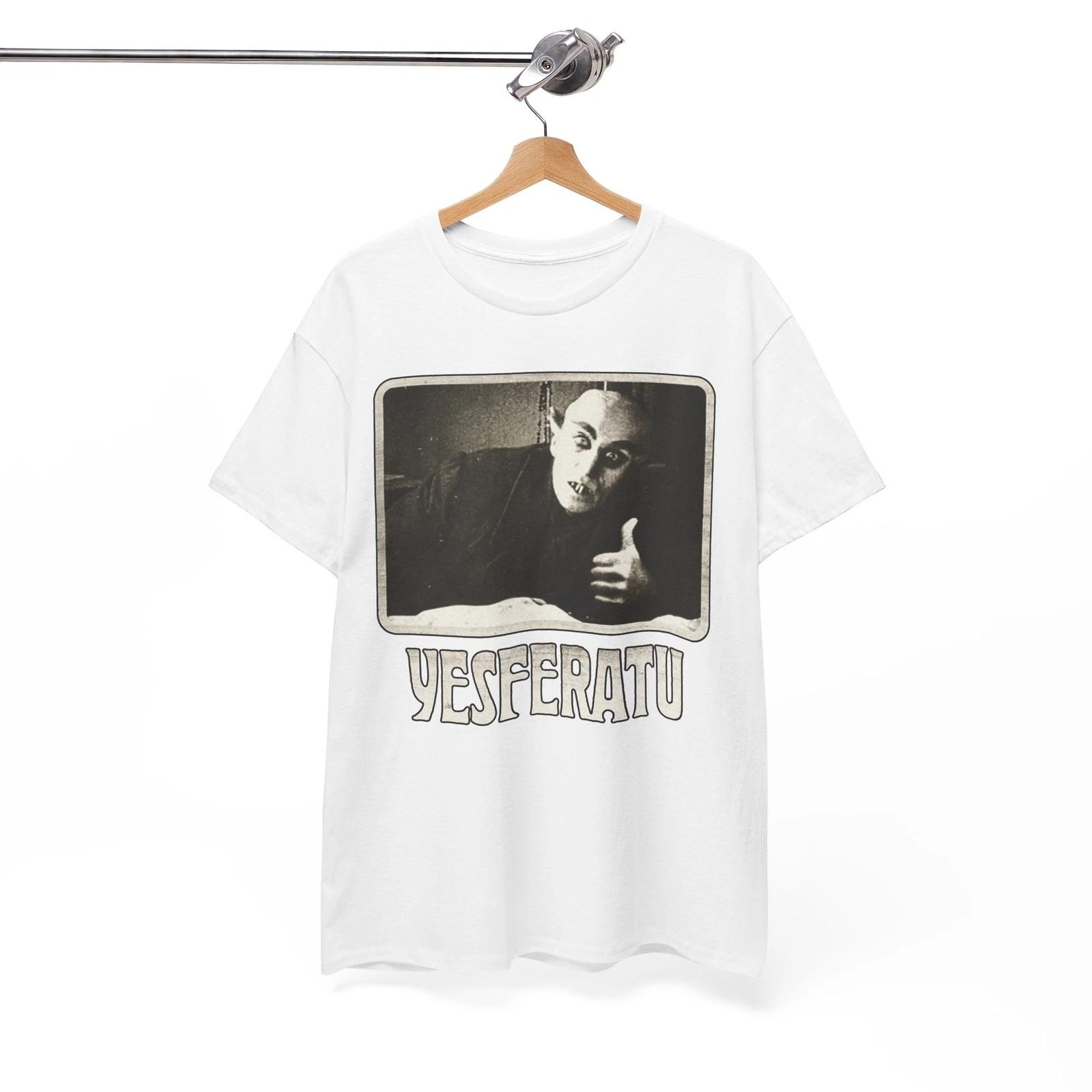 

Yesferatu T-Shirt Funny Horror retro vintage White Unisex Shirt M