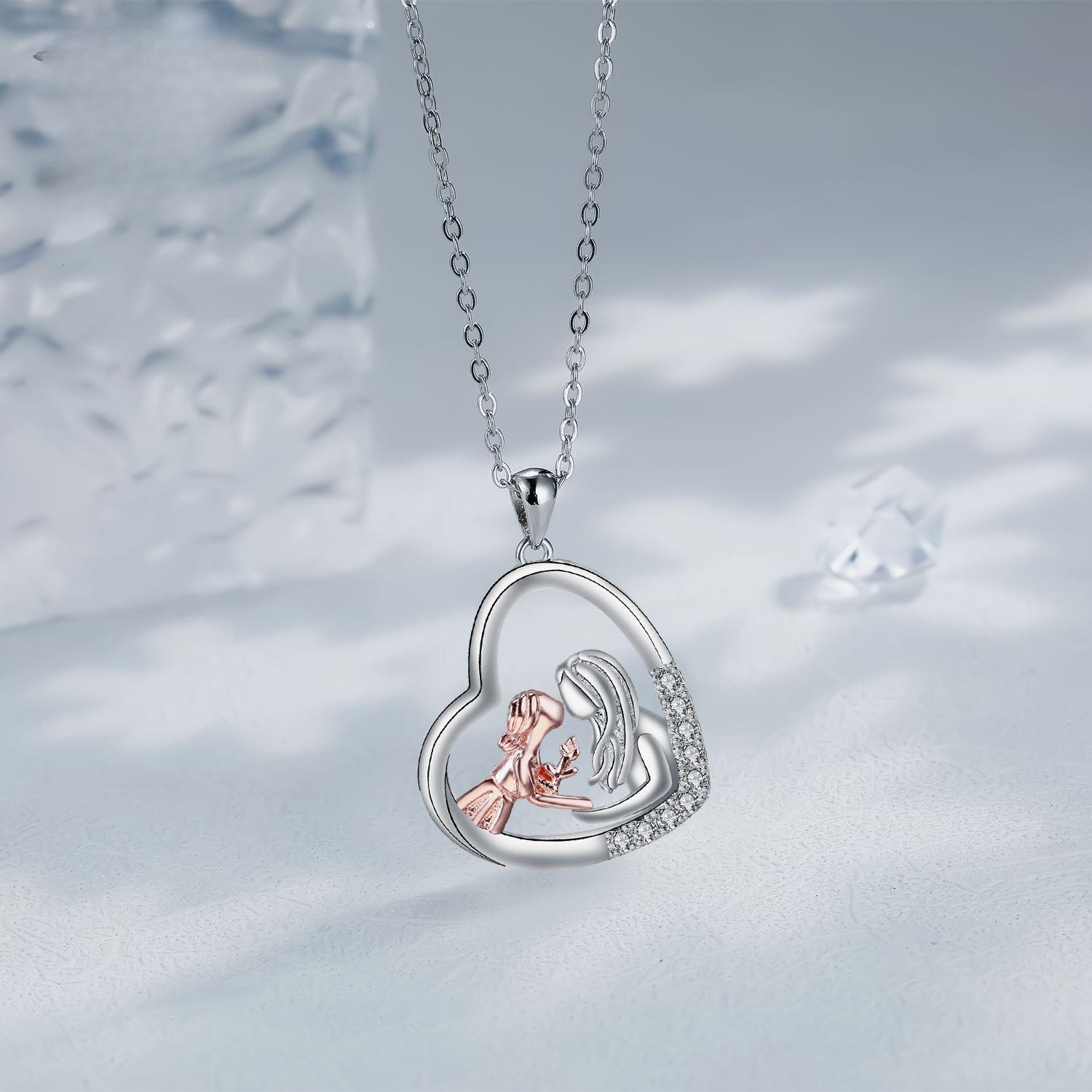 2025 Necklace, Mother s Love, Mother s Daughter Jewelry, Temperament, Style, Gift for Mother 45CM